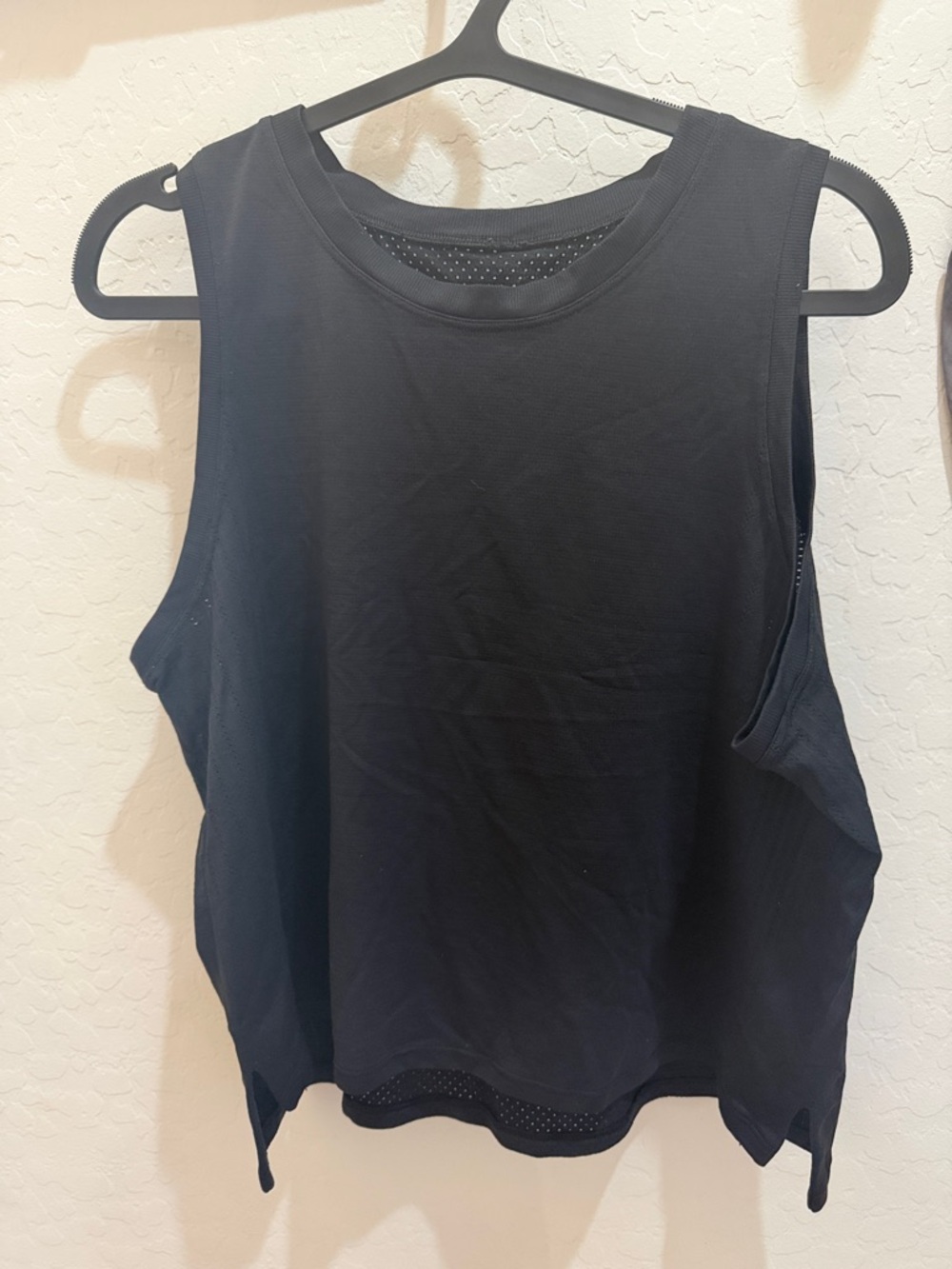 lululemon athletica Black Mesh Tank